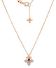 Love In Verona Diamond and Rubellite Split Flower Necklace