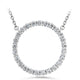 Hearts On Fire Signature Diamond Circle Pendant