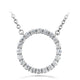 Hearts On Fire Signature Medium Circle Necklace in white gold