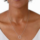 Hearts On Fire Signature Medium Circle Necklace, detail view