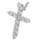Hearts On Fire Signature Large Cross Necklace on model