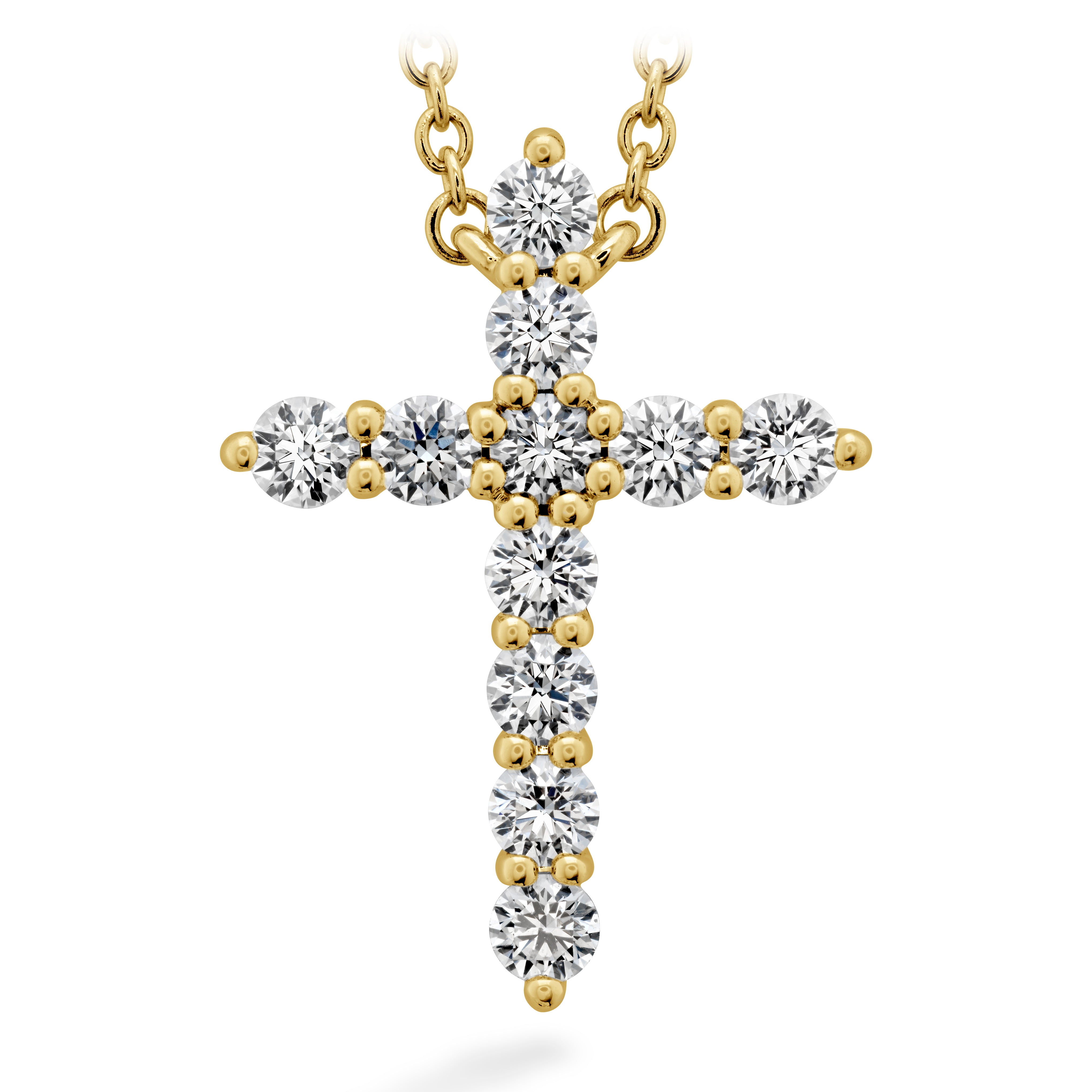 Hearts On Fire Signature Cross Pendant Necklace