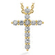 Hearts On Fire Signature Cross Pendant Necklace