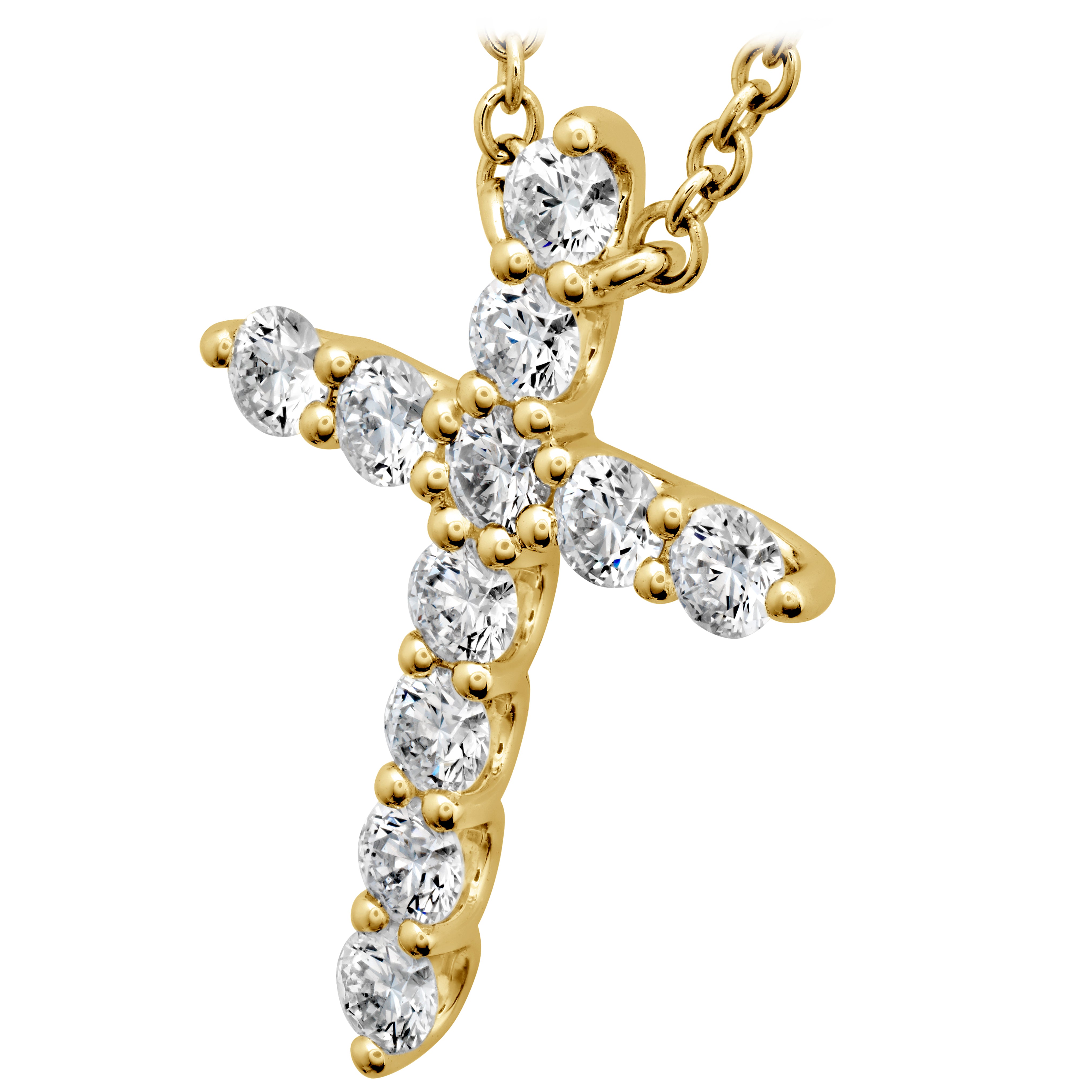 Hearts On Fire Signature Cross Pendant Necklace