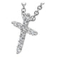 Hearts On Fire Signature Small Cross Necklace, alternate view