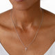 Hearts On Fire Signature Small Cross Necklace, detail view