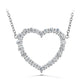 Hearts On Fire Signature Large Heart Necklace in white gold