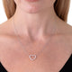 Hearts On Fire Signature Large Heart Necklace, detail view