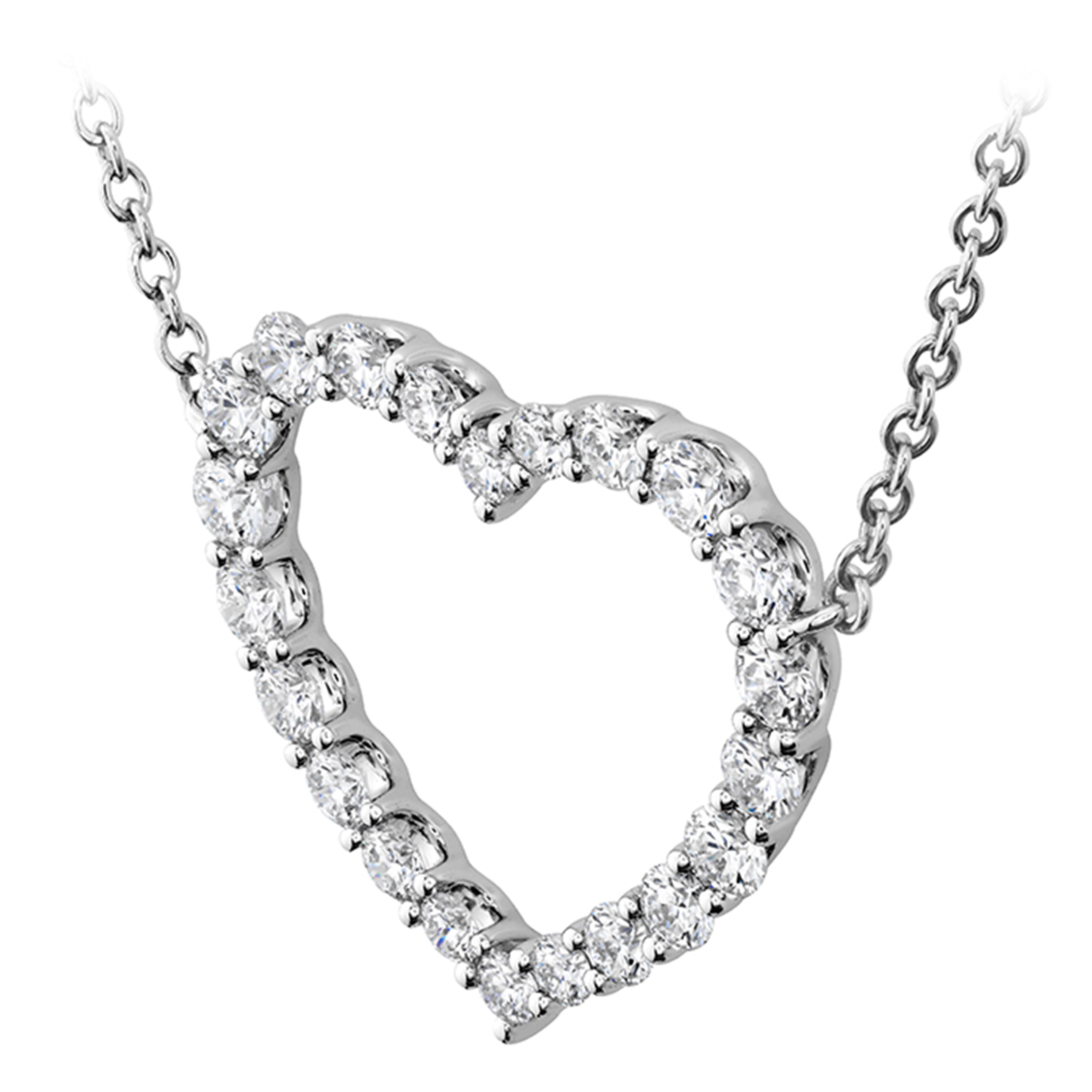 Hearts On Fire Signature Large Heart Necklace on model