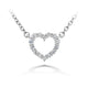 Hearts On Fire Signature Small Heart Necklace in white gold