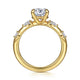 Carinna Yellow Gold Oval Diamond Engagement Ring Setting