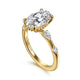 Carinna Yellow Gold Oval Diamond Engagement Ring Setting