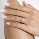 Carinna Yellow Gold Oval Diamond Engagement Ring Setting