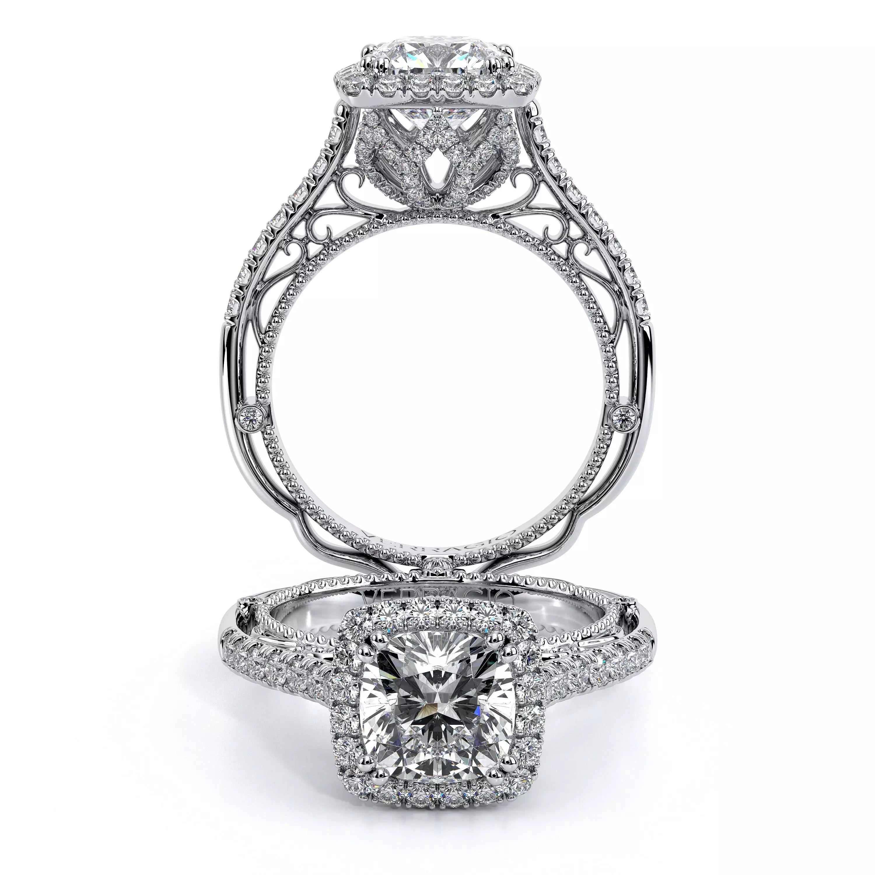 Venetian Engagement Ring Setting