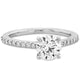 Hearts On Fire Camilla Engagement Ring with Diamond Band
