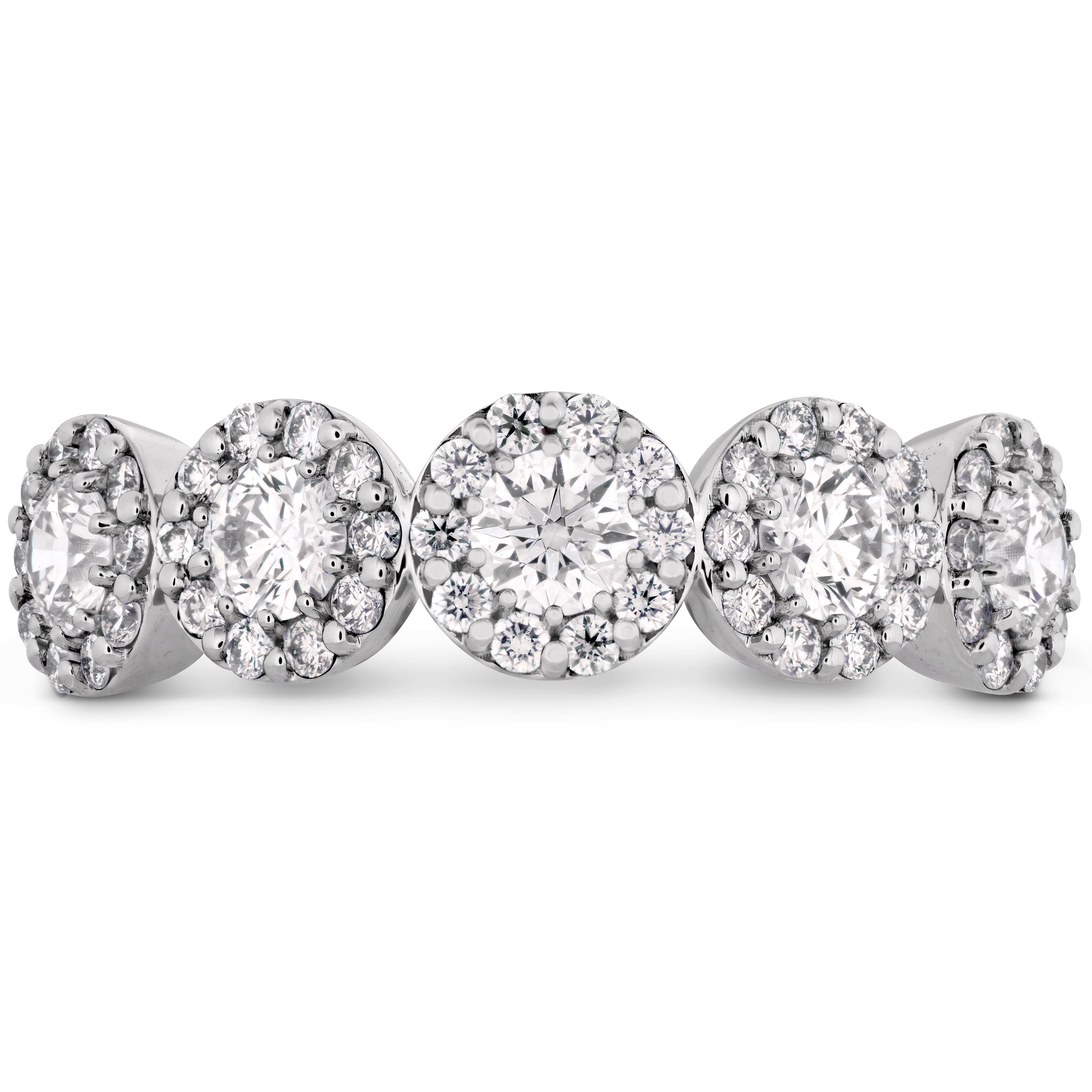 Hearts On Fire Fulfillment Round Band in white gold with diamonds