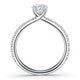 Hearts On Fire Vela Solitaire Engagement Ring with Diamond Band