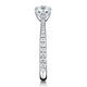 Hearts On Fire Vela Solitaire Engagement Ring with Diamond Band