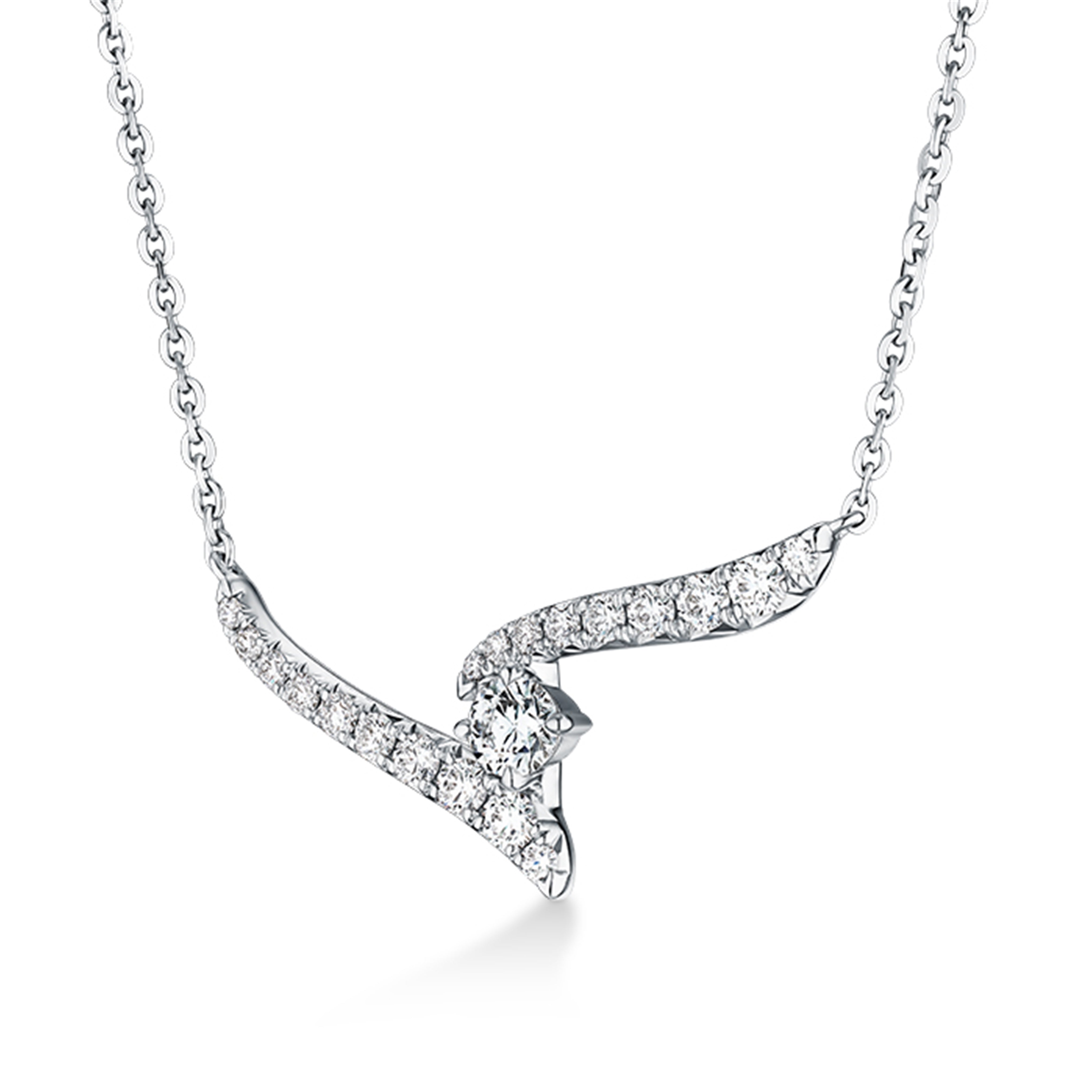Hearts On Fire Vela Crossover Pendant