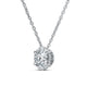 Hearts On Fire Ellipse Diamond Halo Pendant, alternate view