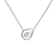 Lu White Gold Diamond Droplet Pendant, 0.50 ctw