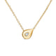 Lu Yellow Gold Diamond Droplet Pendant, 0.30 ctw