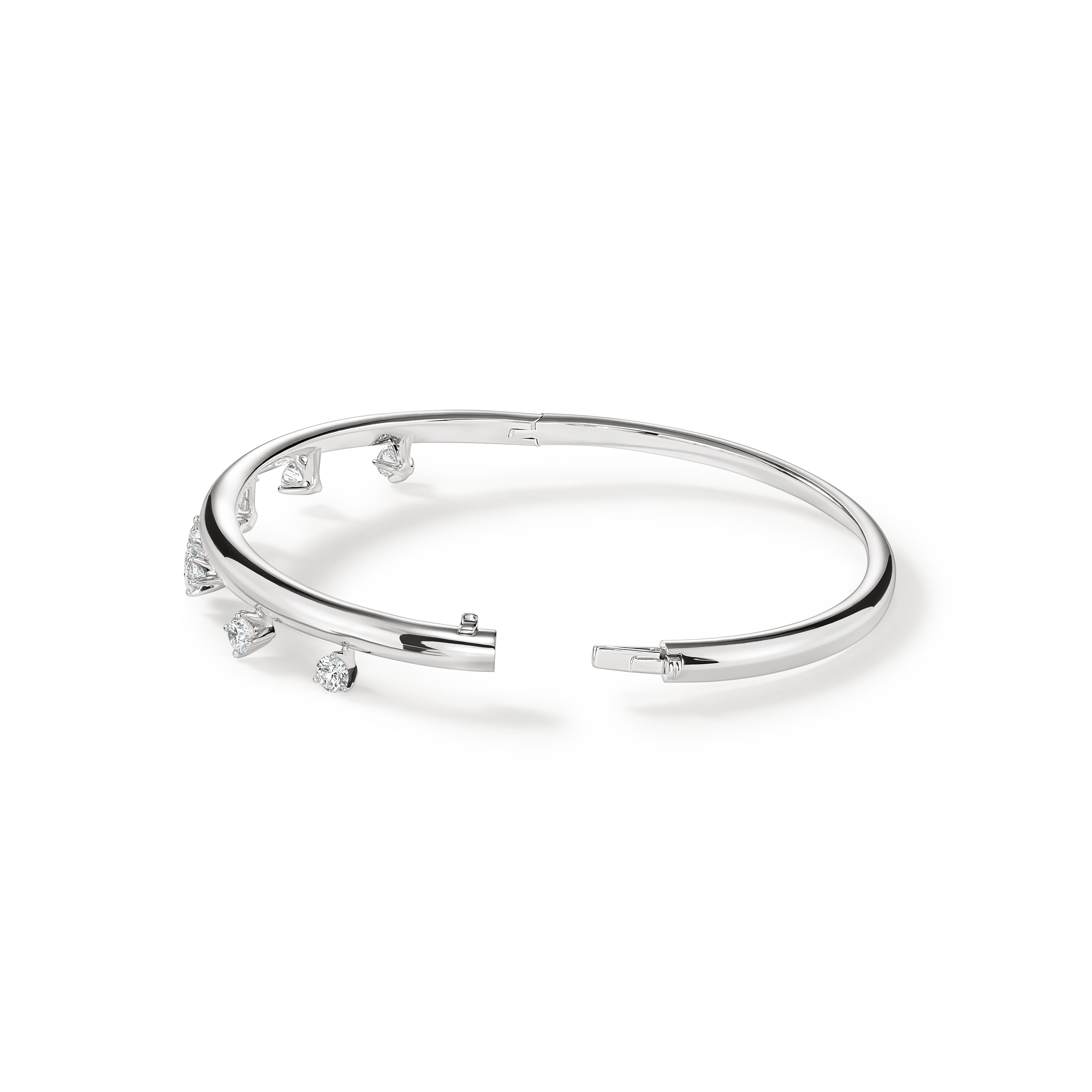Hearts On Fire Barre Floating Diamond Bangle, 1.07 ctw