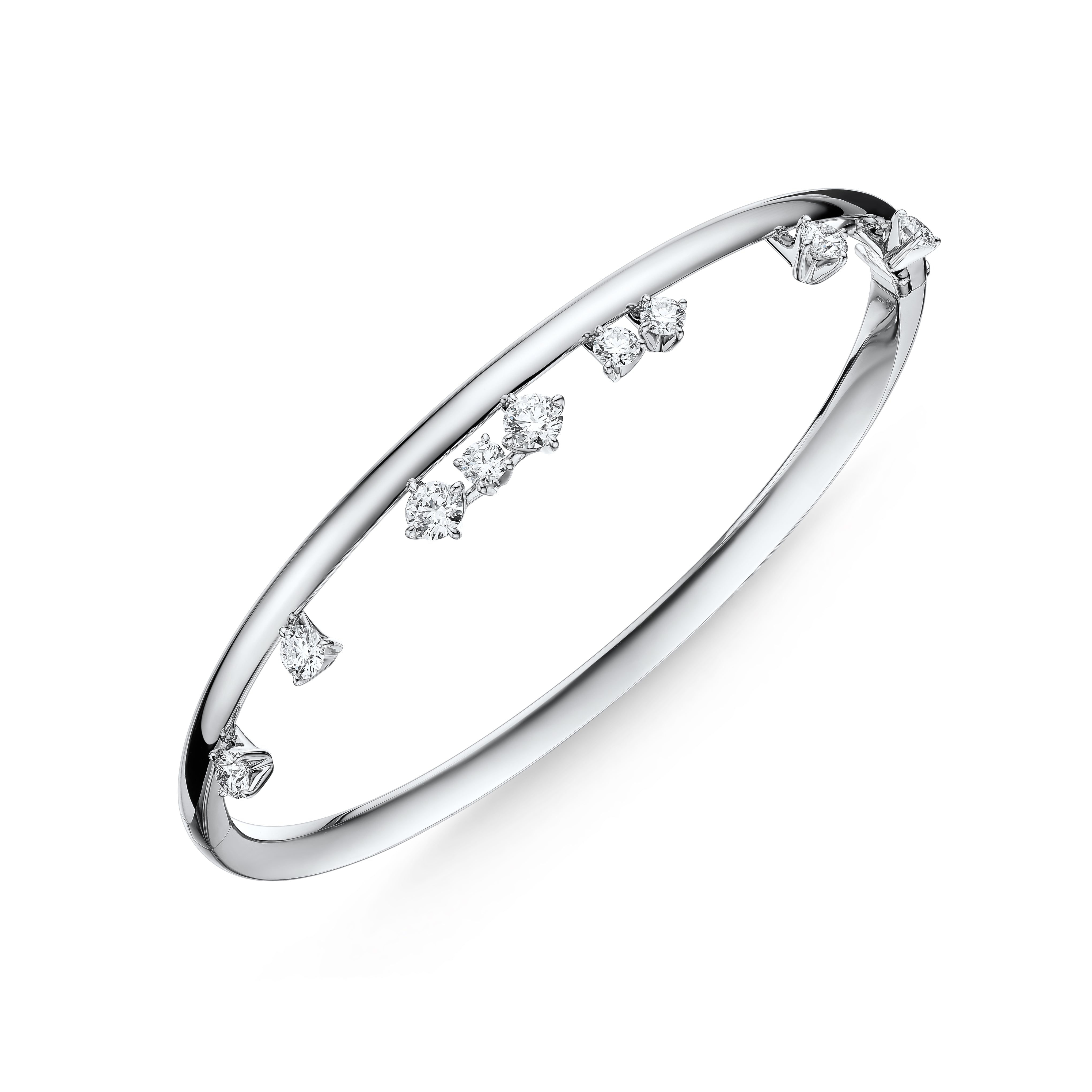 Hearts On Fire Barre Floating Diamond Bangle, 1.07 ctw