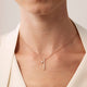 Barre Floating Single Diamond Pave Necklace