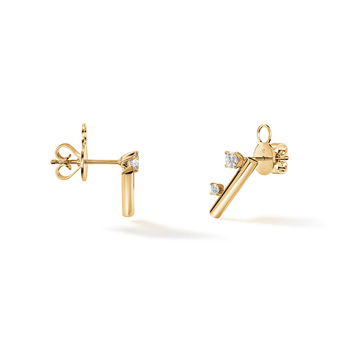 Barre Floating Diamond Climber Earrings