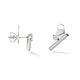 Hearts On Fire Barre Floating Single Diamond Pave Climber Earrings, 0.84 ctw