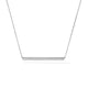 Barre Pave Pendant Necklace