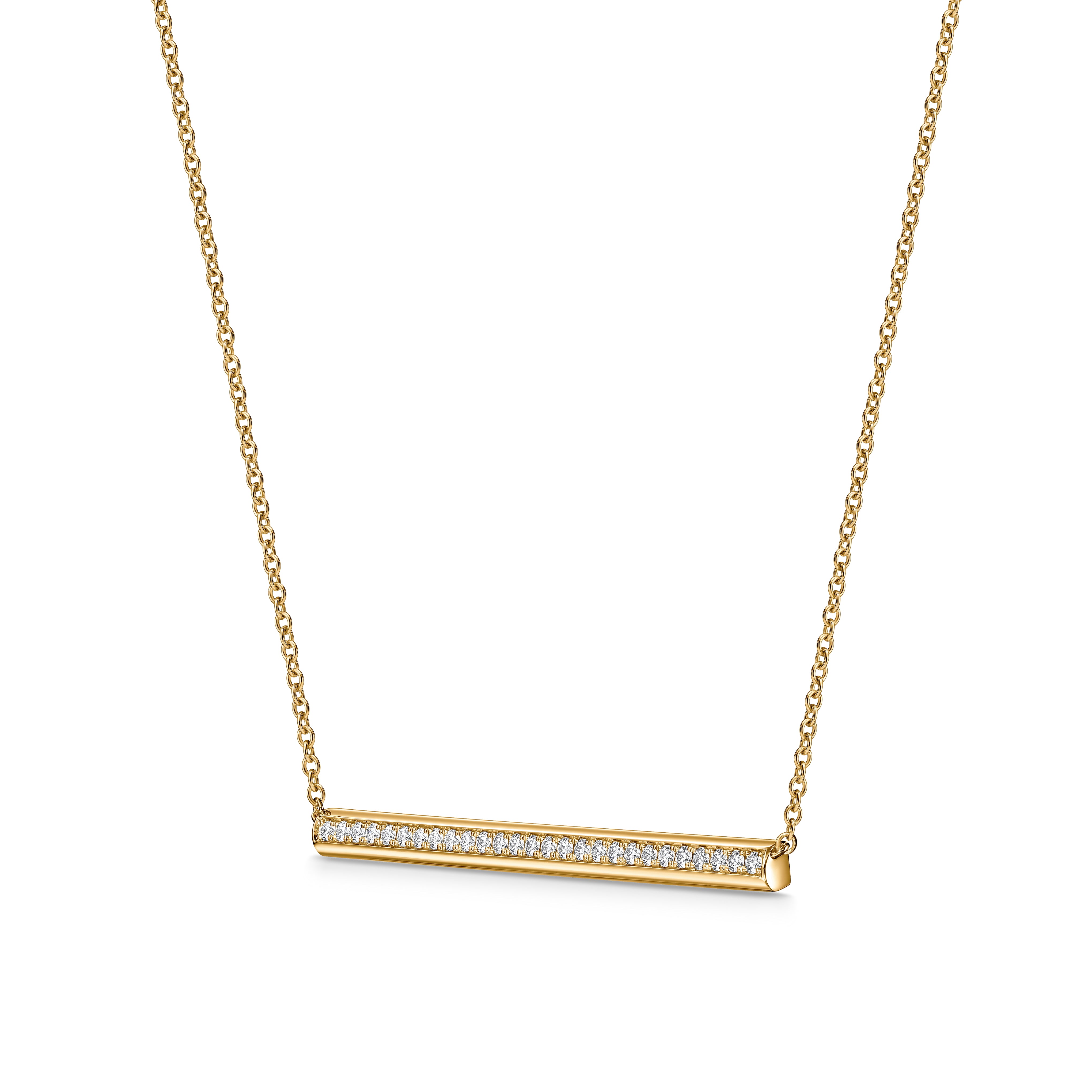 Hearts On Fire Barre Pave Pendant Necklace