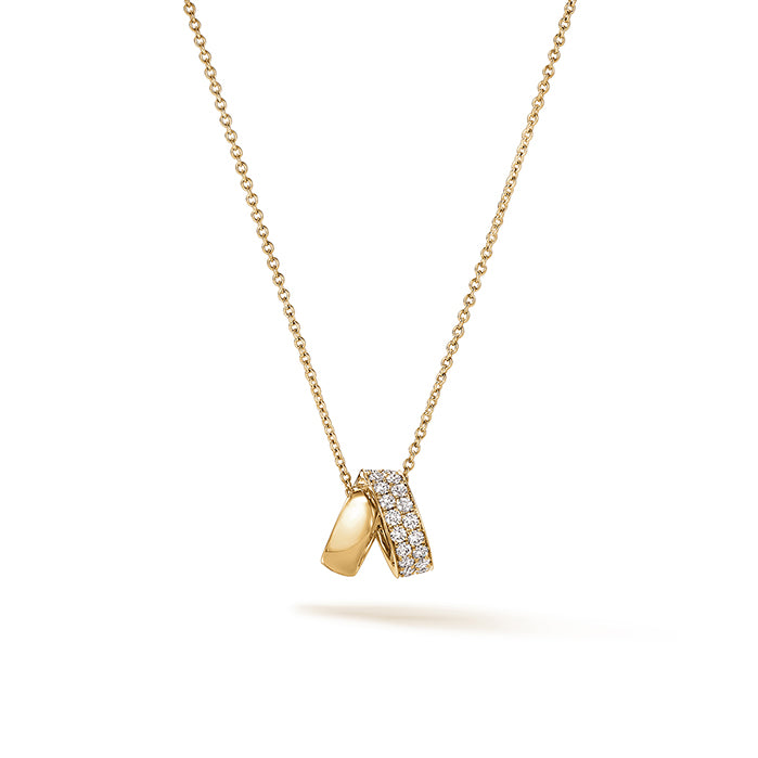 INSIDE/OUT Multi-Wear Rondel Diamond Pendant Necklace