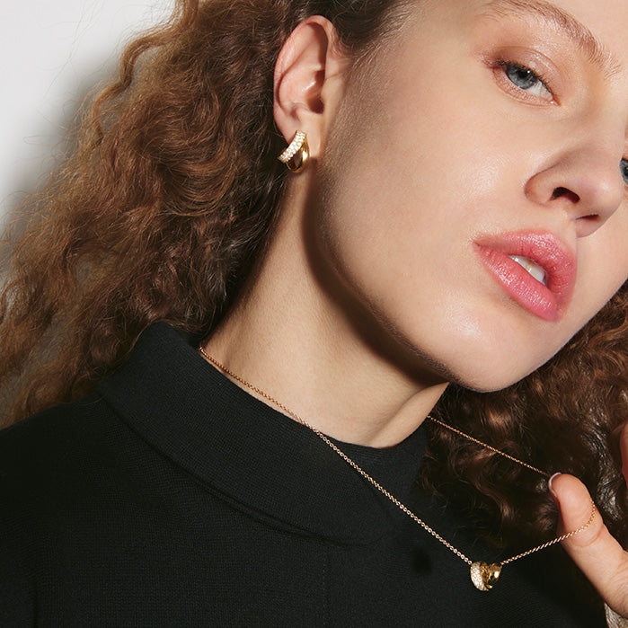 INSIDE/OUT Multi-Wear Rondel Diamond Pendant Necklace