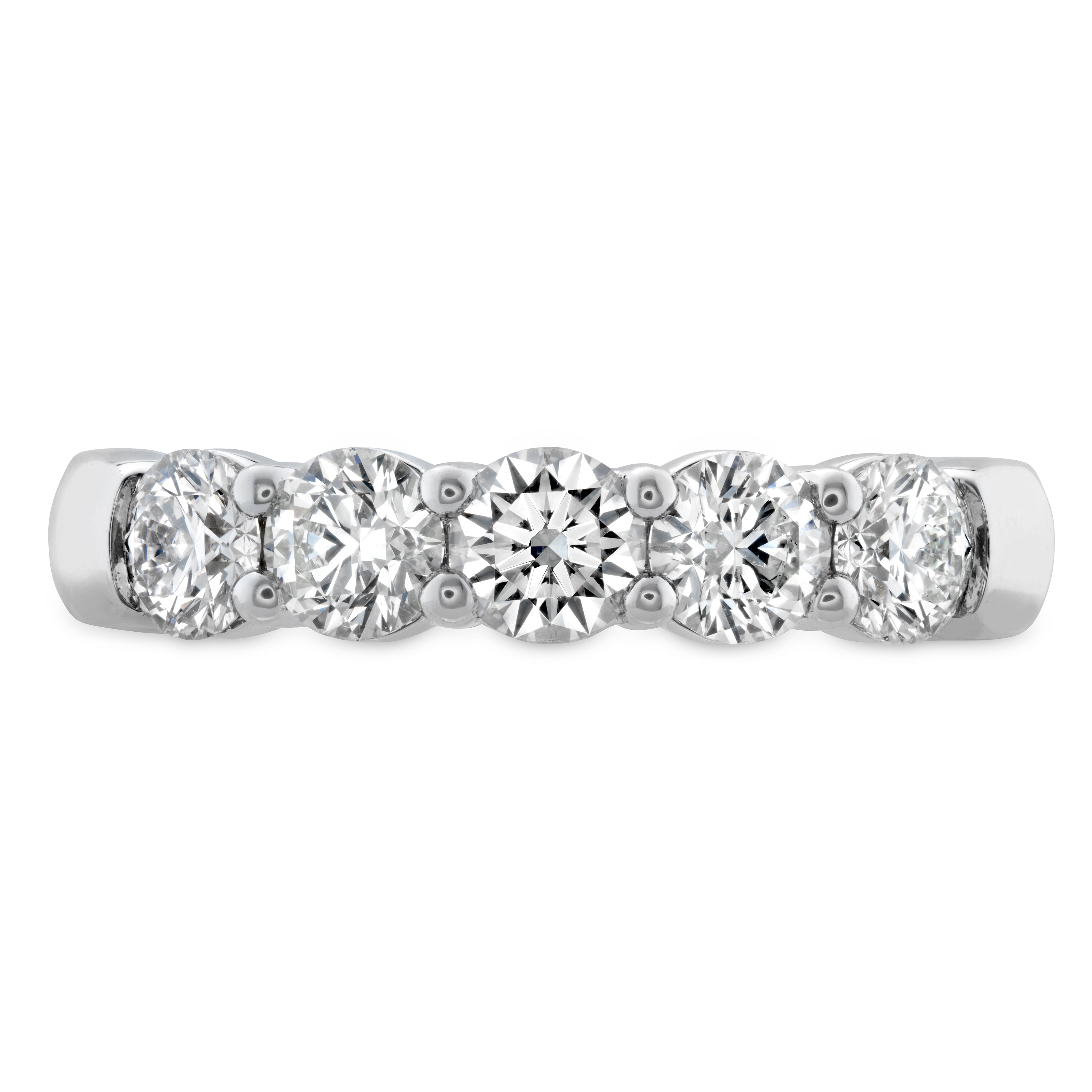 Hearts On Fire Signature 5-Stone Band in white gold