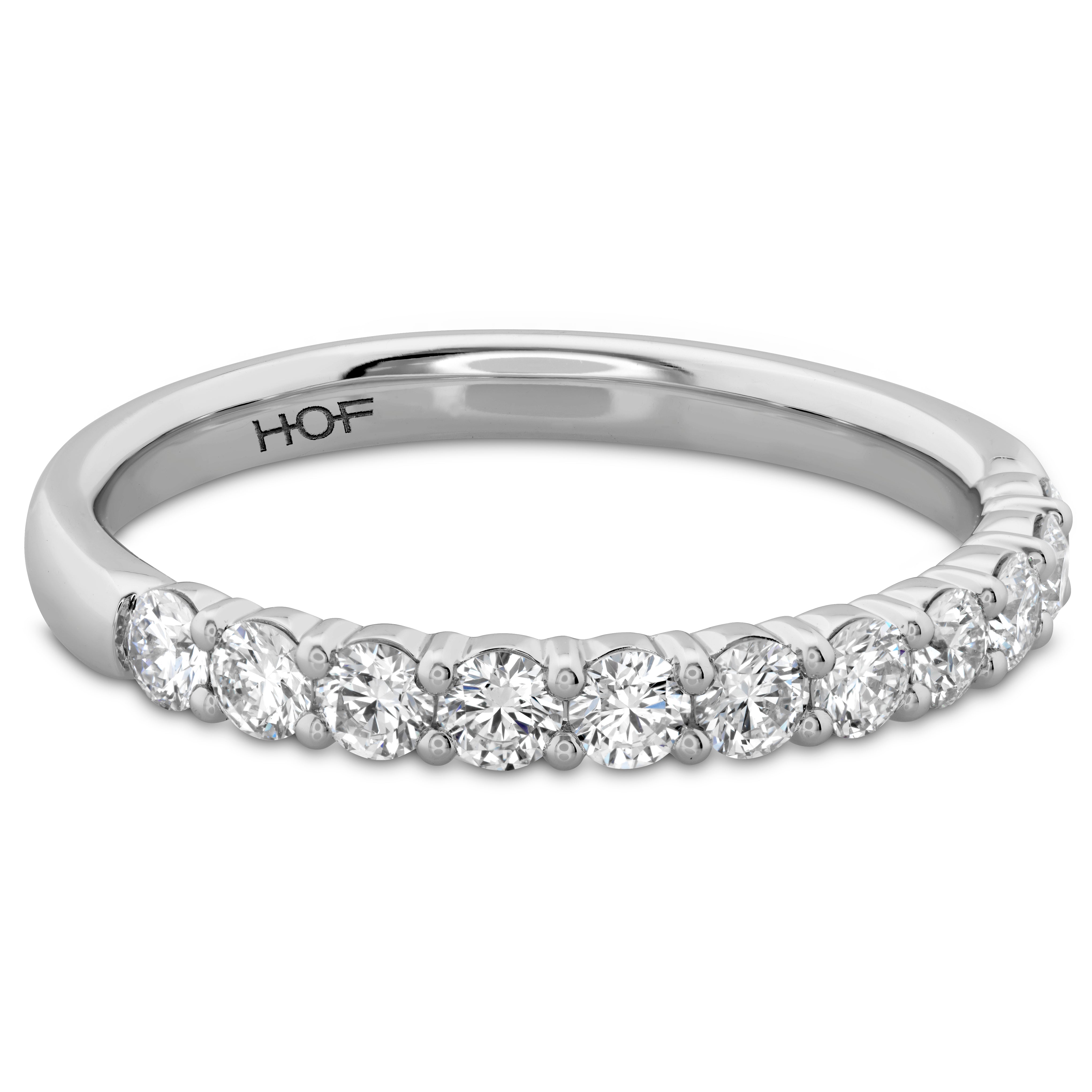 Hearts On Fire Signature 11-Stone Band, detail view