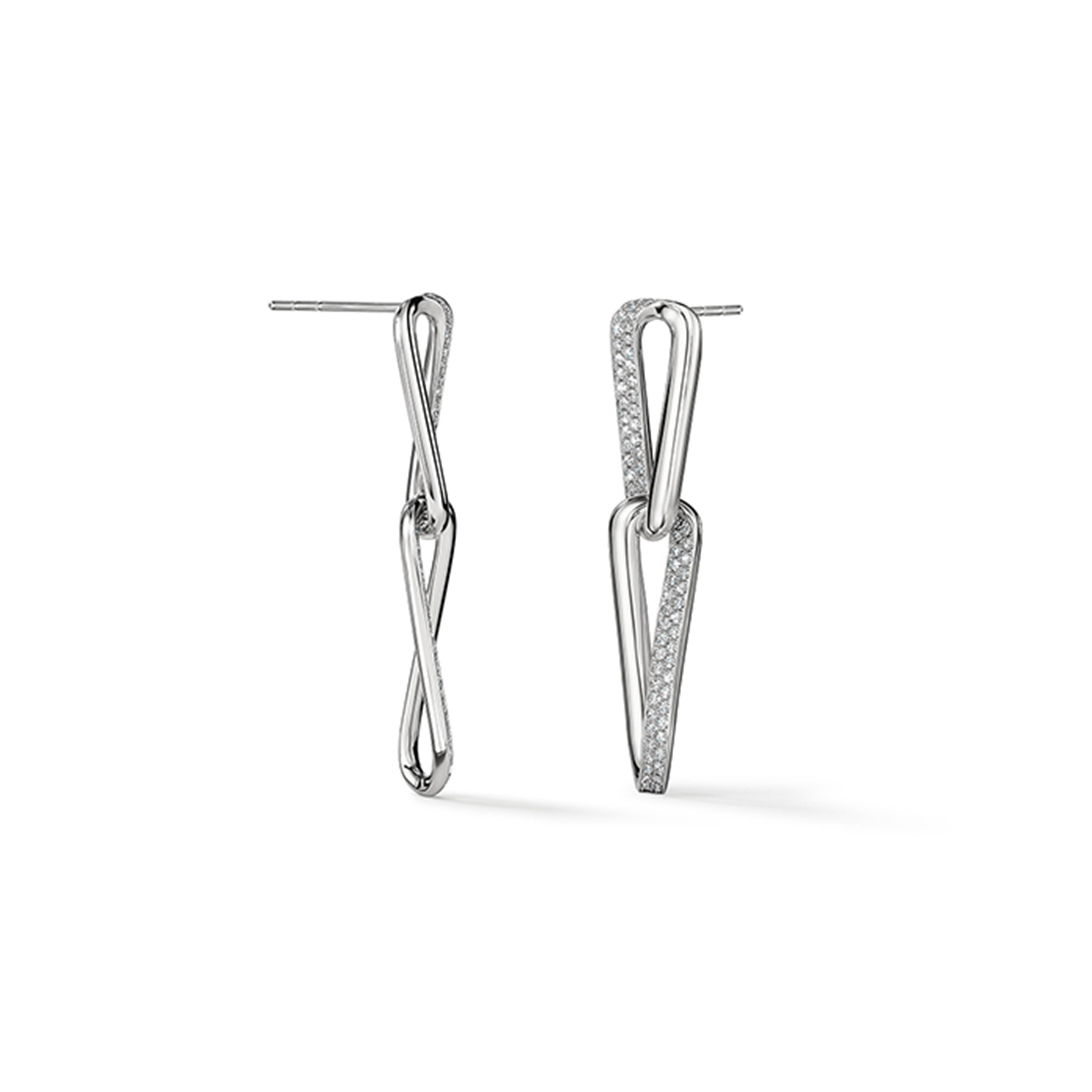 Hearts On Fire Inside/Out Link Earrings, Small