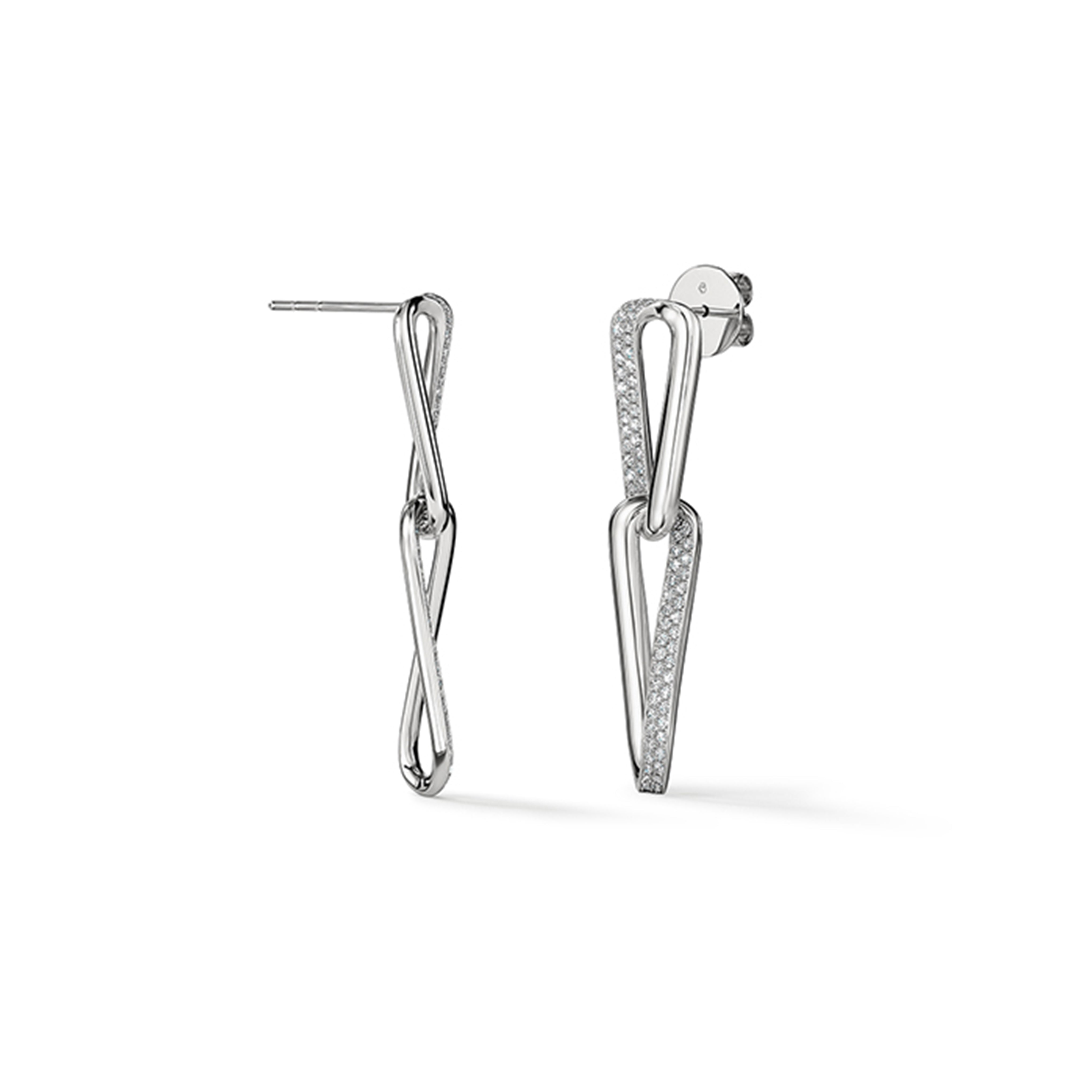 Hearts On Fire Inside/Out Link Earrings, Small