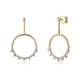 Hearts On Fire Aerial Sunrise Drop Earrings in yellow gold with diamonds