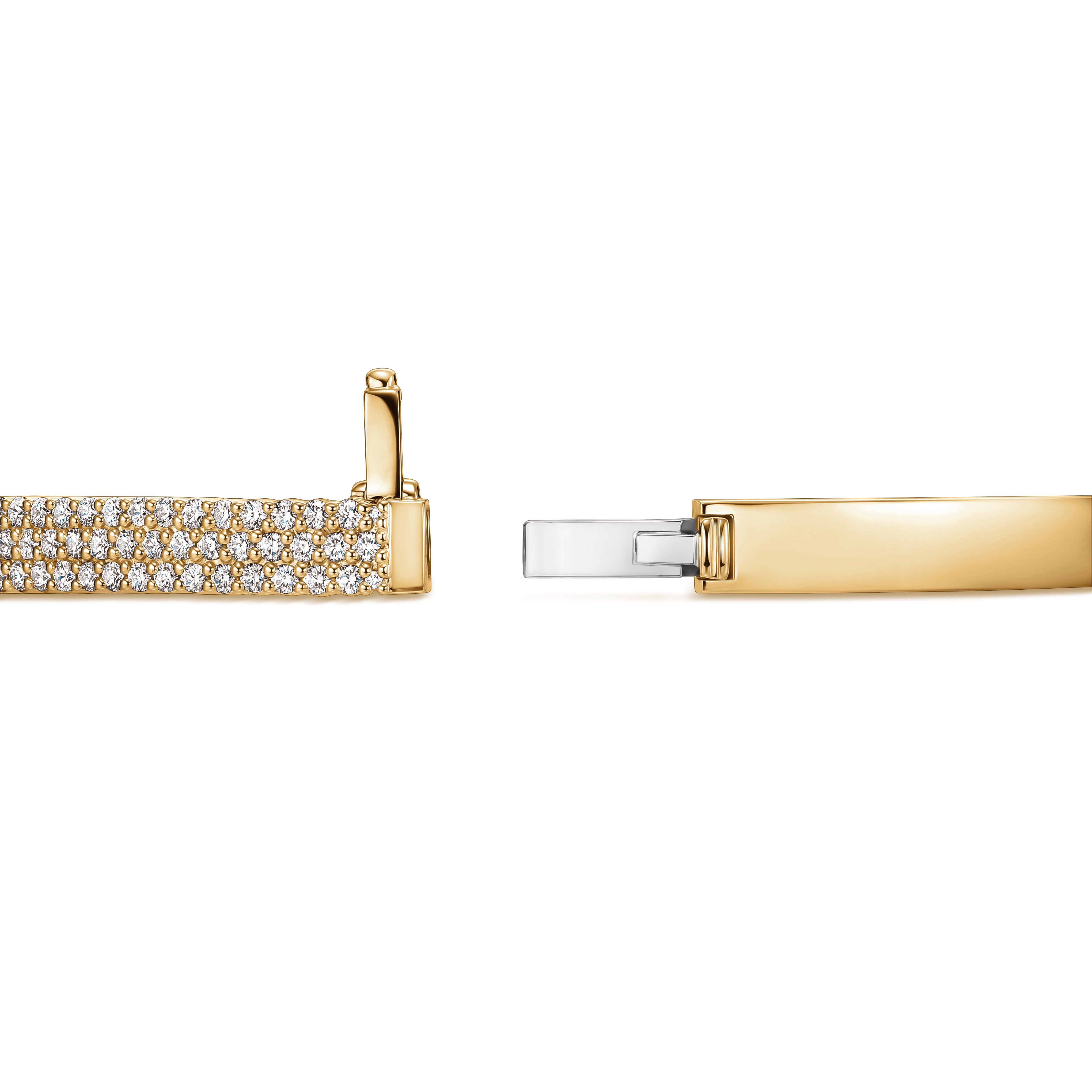 Hearts On Fire Classic Three-Row Bangle Bracelet