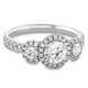 Hearts On Fire Integrity engagement ring, detail view