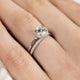 Hearts On Fire Classic Eternity Band on model