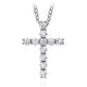 Hearts On Fire Whimsical Cross Necklace in white gold