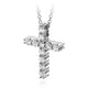 Hearts On Fire Whimsical Cross Necklace, alternate view