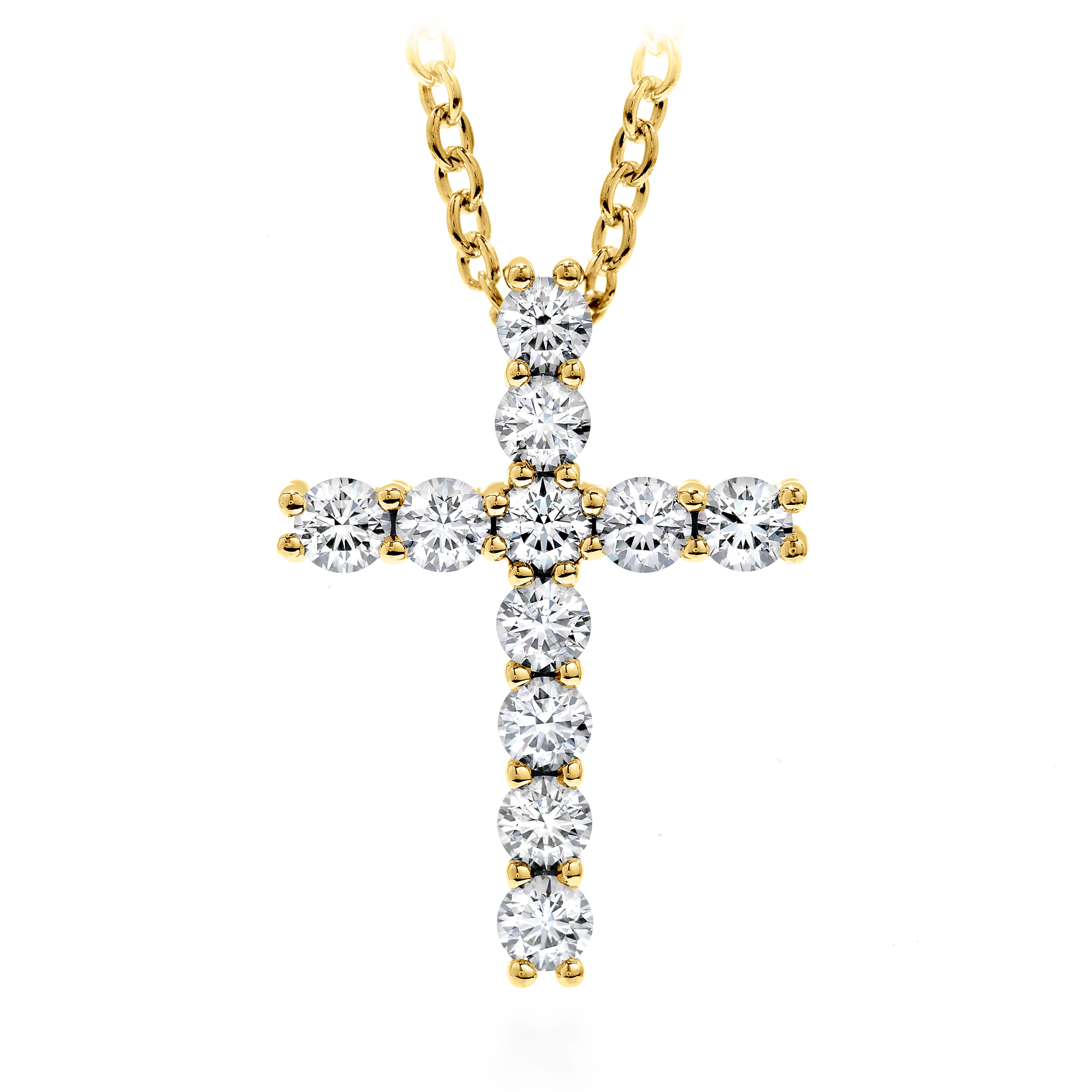 Hearts On Fire Whimsical Cross Necklace