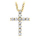 Hearts On Fire Whimsical Cross Necklace