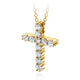 Hearts On Fire Whimsical Cross Necklace
